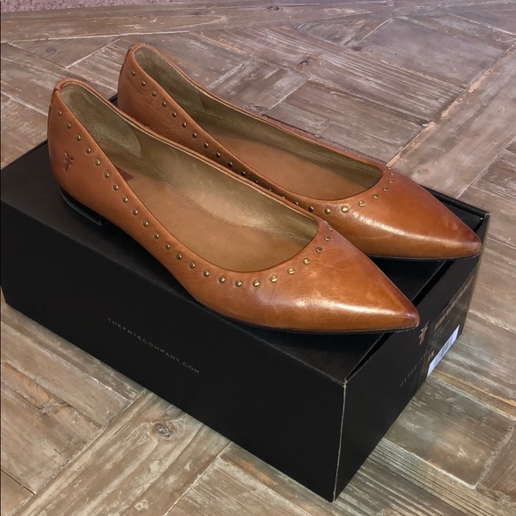 frye sienna studded ballet flat
